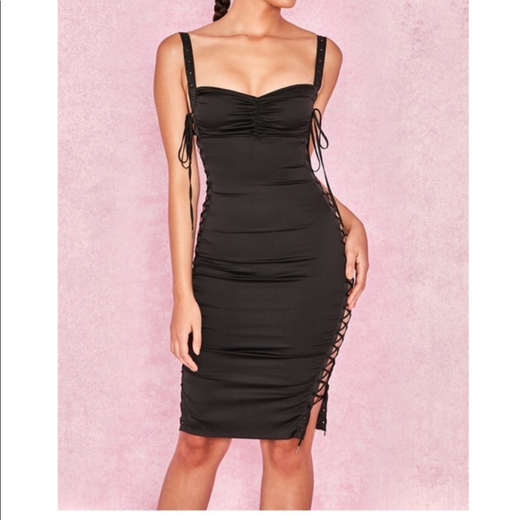 house of cb black dress